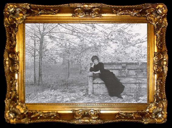 framed  Atkinson Grimshaw Autumn Regrets, ta009-2